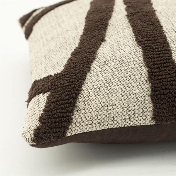 Pillow Majani - dark brown