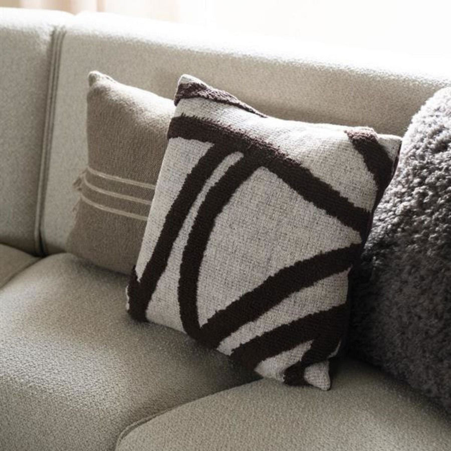 Pillow Majani - dark brown