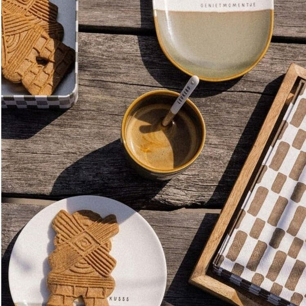 koffiemok coffee wit/bruin