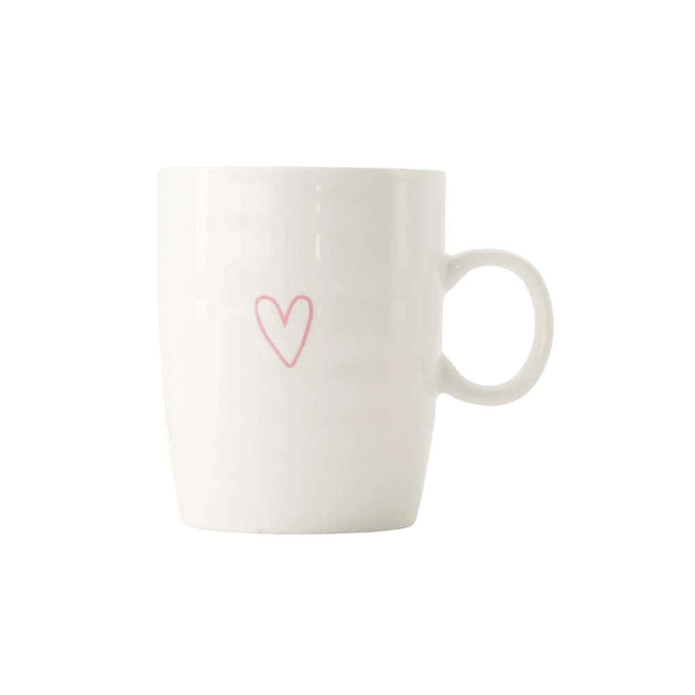 theemok hartje wit/roze