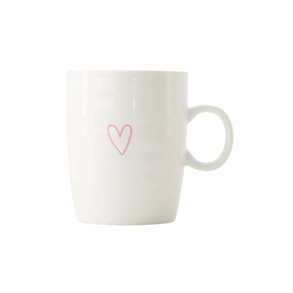 theemok hartje wit/roze