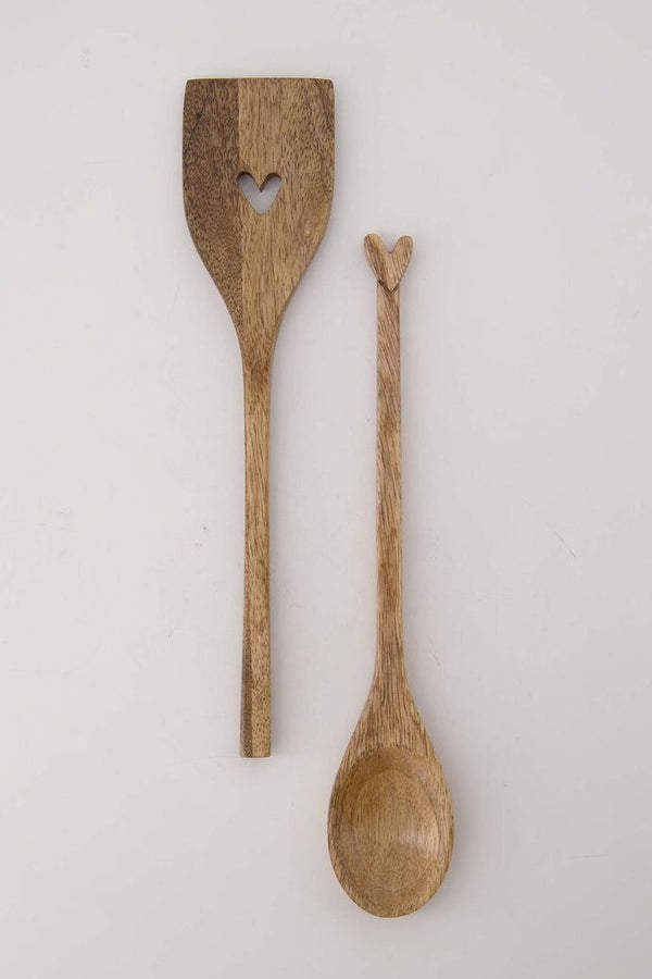 spatel hout hartje