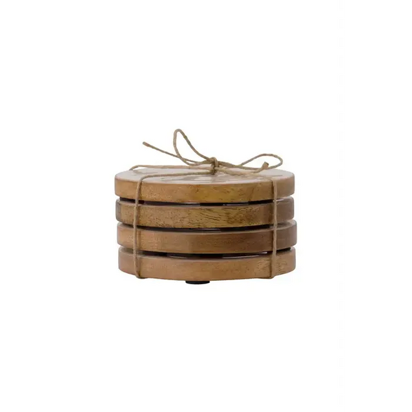 Onderzetter parelmoer hartje (set van 4)