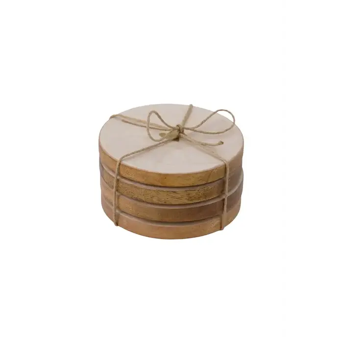Onderzetter parelmoer hartje (set van 4)