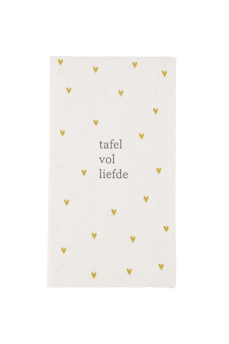 servetten rechthoek hartjes tafel vol liefde