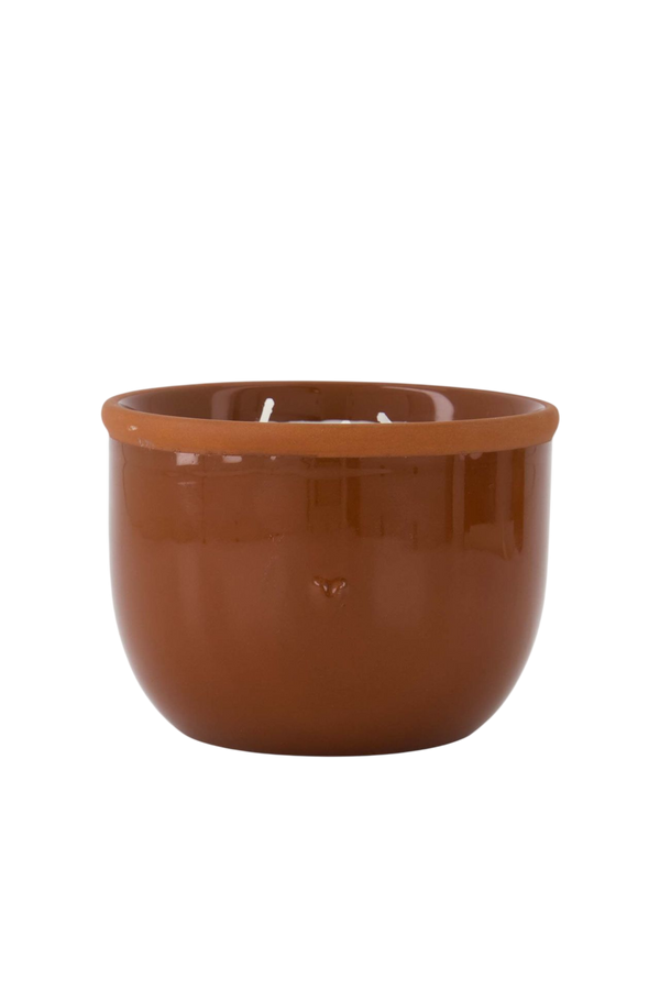 Geurkaars terracotta hartje