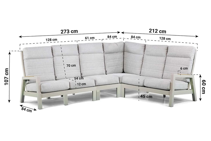 Loungeset Evora 4-delige set