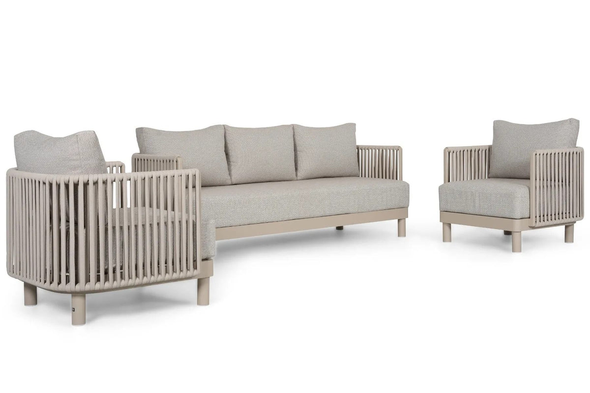 Solento stoel-bank loungeset 3-delig