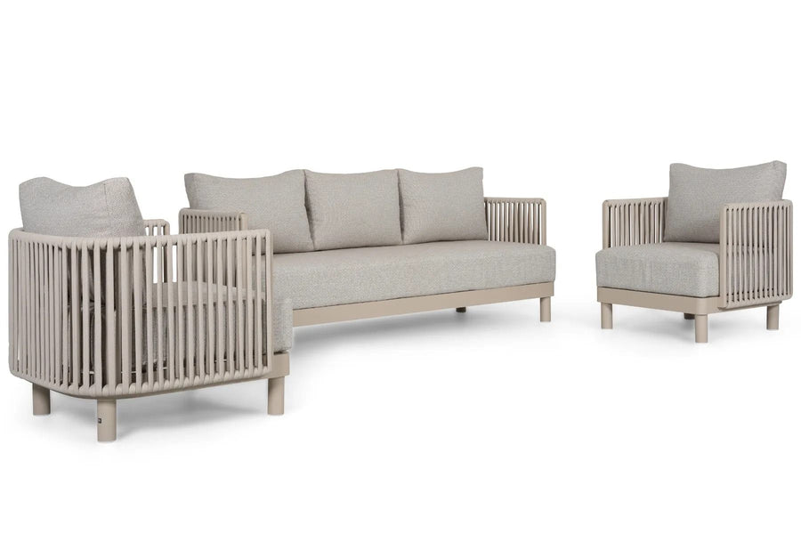 Solento stoel-bank loungeset 3-delig