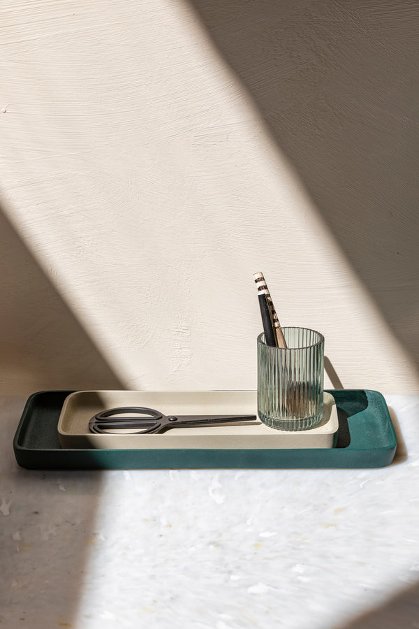 Dienblad Rebel Set van 2 Groen Ivory