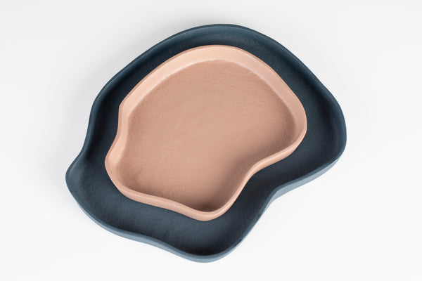 Dienblad Revolt Set van 2 Blauw Roze