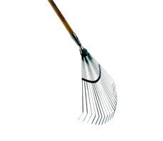 Gazonhark Verzinkt 22 tanden Essenhouten steel 140 cm