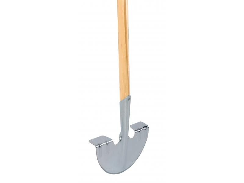 Graskantsteker Met opstapje Verzinkt Essenhouten steel 100 cm
