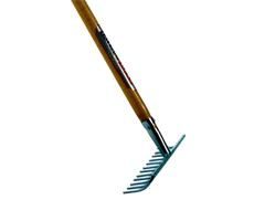 Tuinhark 8 tanden Verzinkt 20 cm Essenhouten steel 160 cm