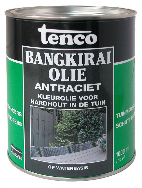 Tw Tenco Bangkirai Olie 1l Antraciet