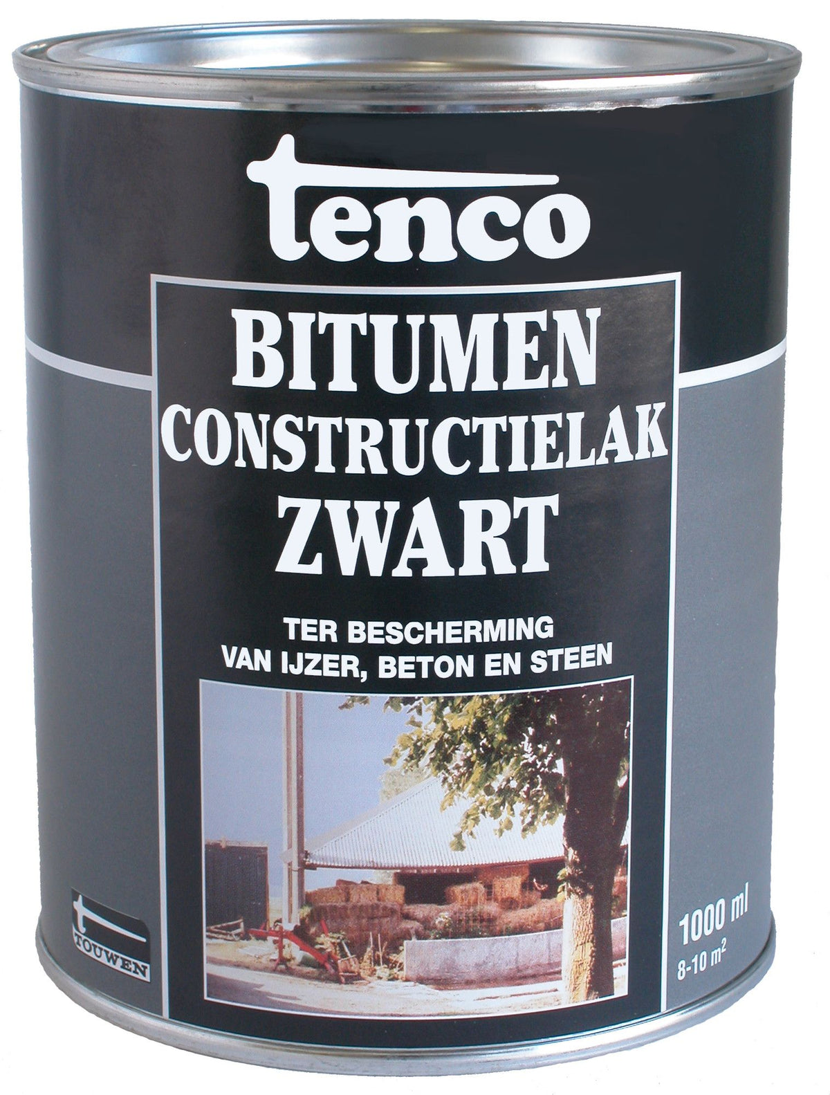 Tw Tenco Bitum Constr.lak 1l Zwart
