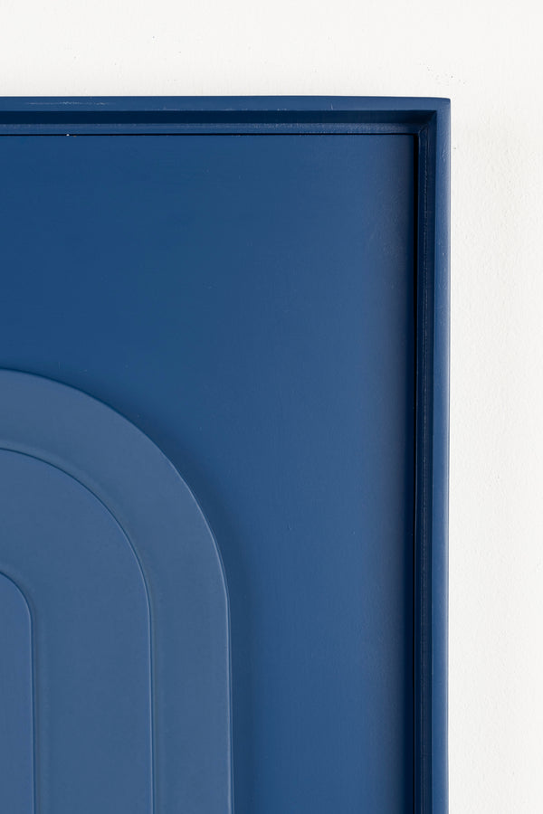 August wanddecoratie blauw