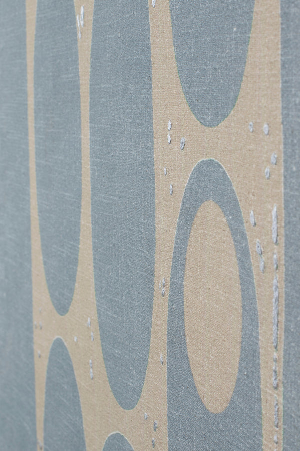 Galaxy wanddecoratie blauw/beige