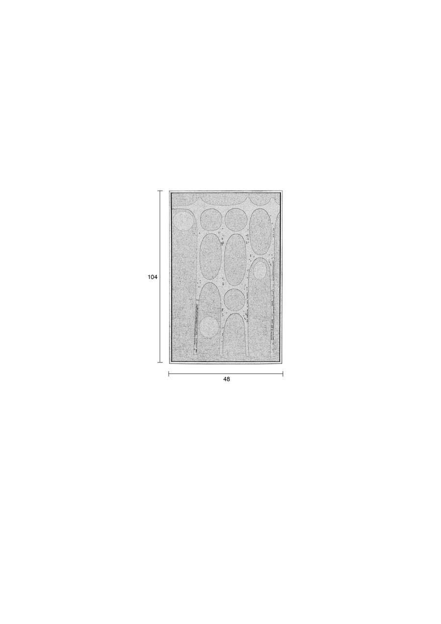 Galaxy wanddecoratie blauw/beige