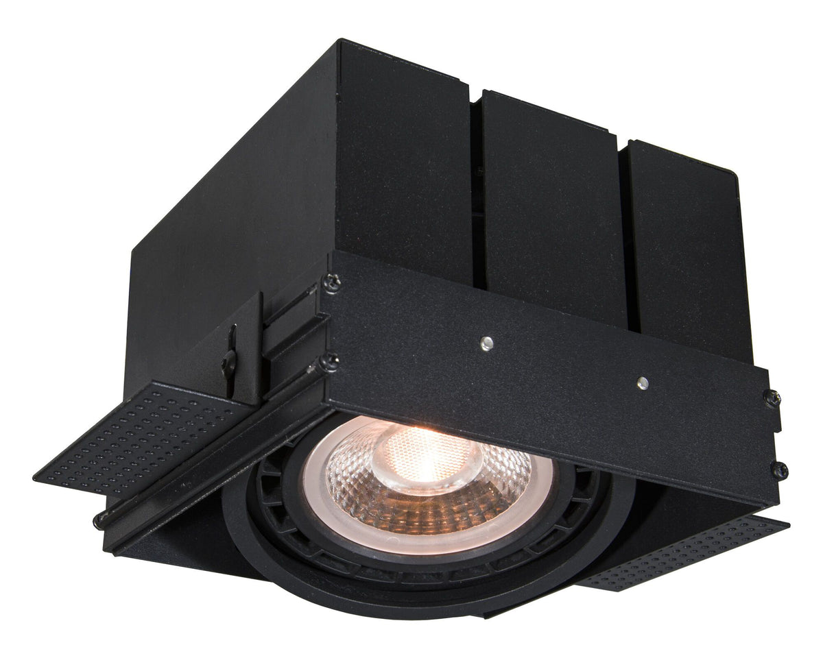 Inbouwspot 1xGU10 Zwart