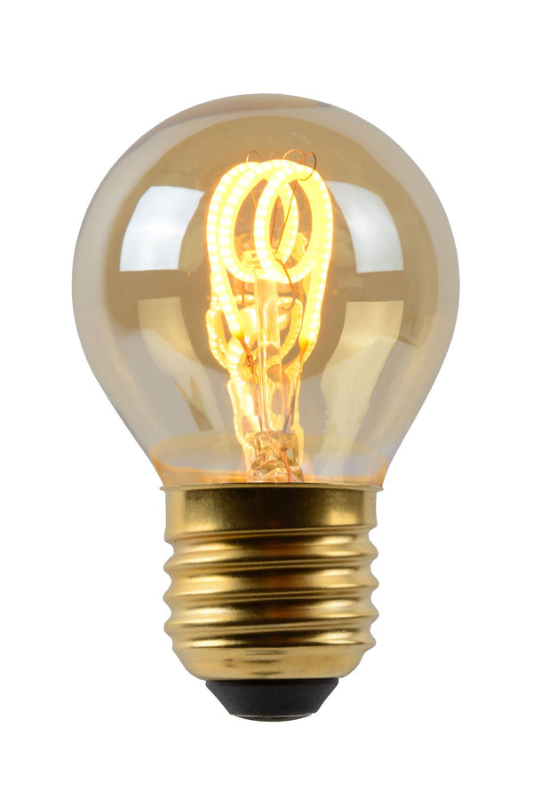 Filament lamp Ø 4,5 cm LED Dimb. E27 1x3W 2200K Amber