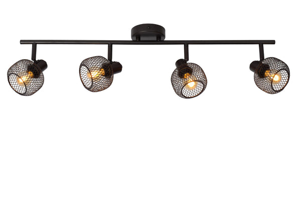 Plafondspot 4xE14 Zwart