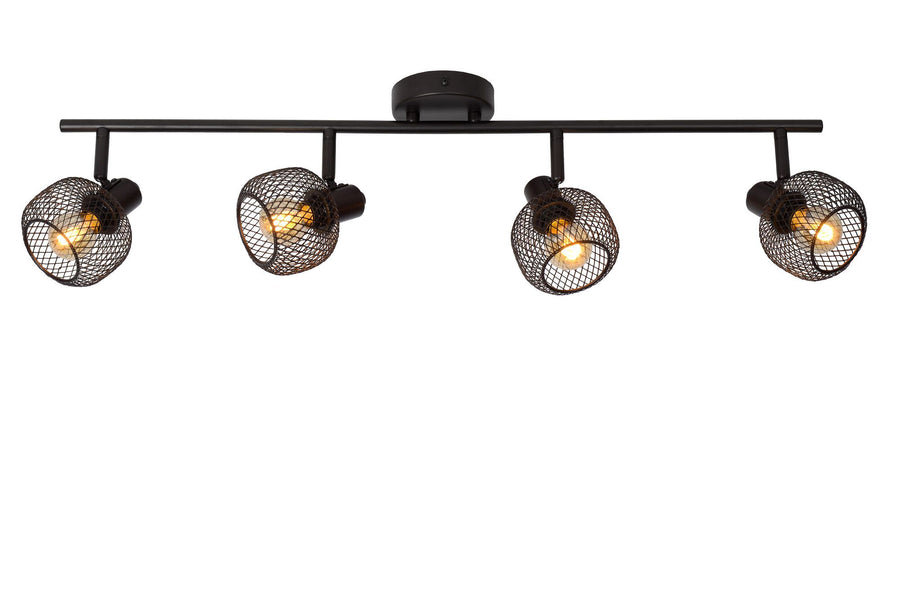 Plafondspot 4xE14 Zwart