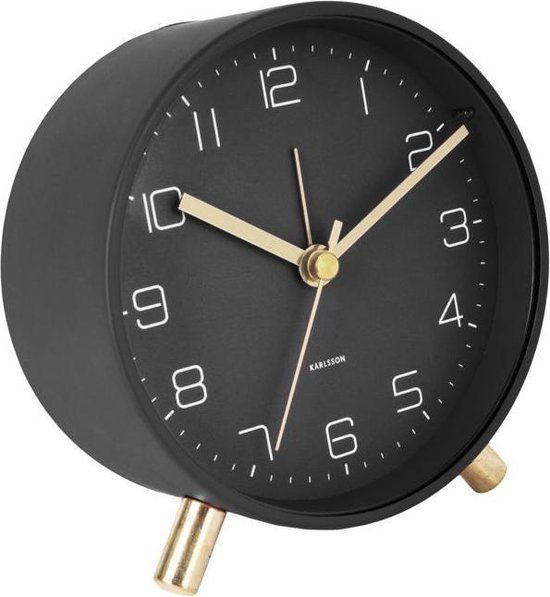 Alarm clock Lofty metal matt black