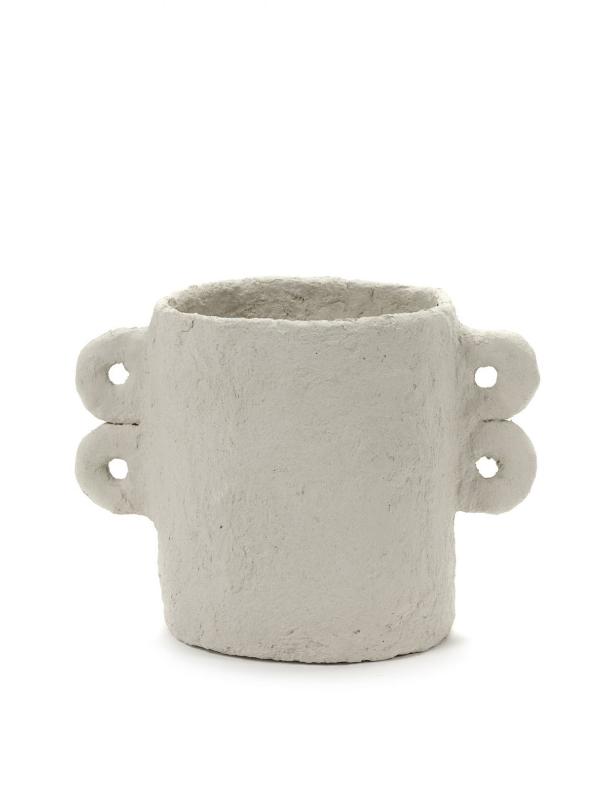 Pot Marie Papier Mache Beige L28 X B18 X H20,5 Cm