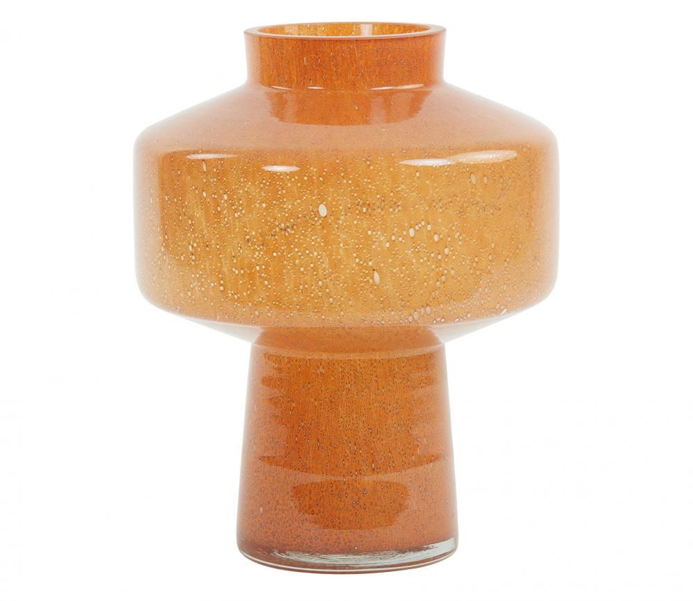 Vaas ?23,5x29,5 cm TRASMON glas perzik