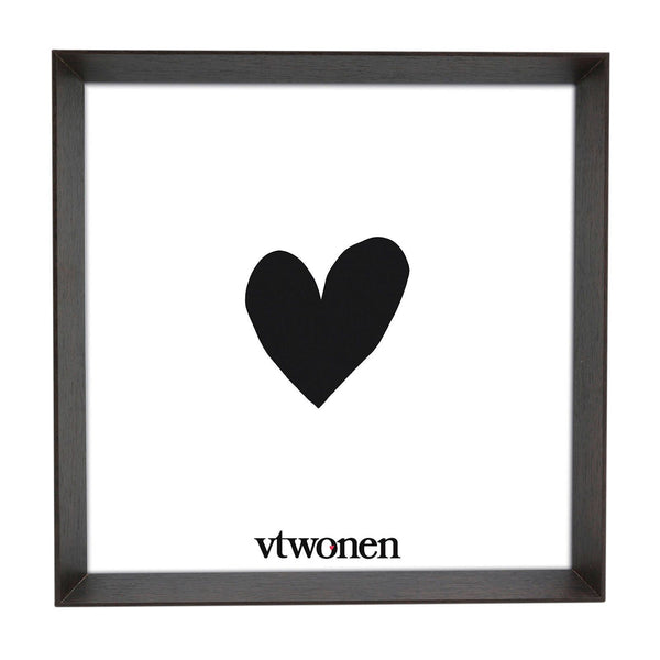 Photo Frame Wood Dark Brown 18x18x4cm