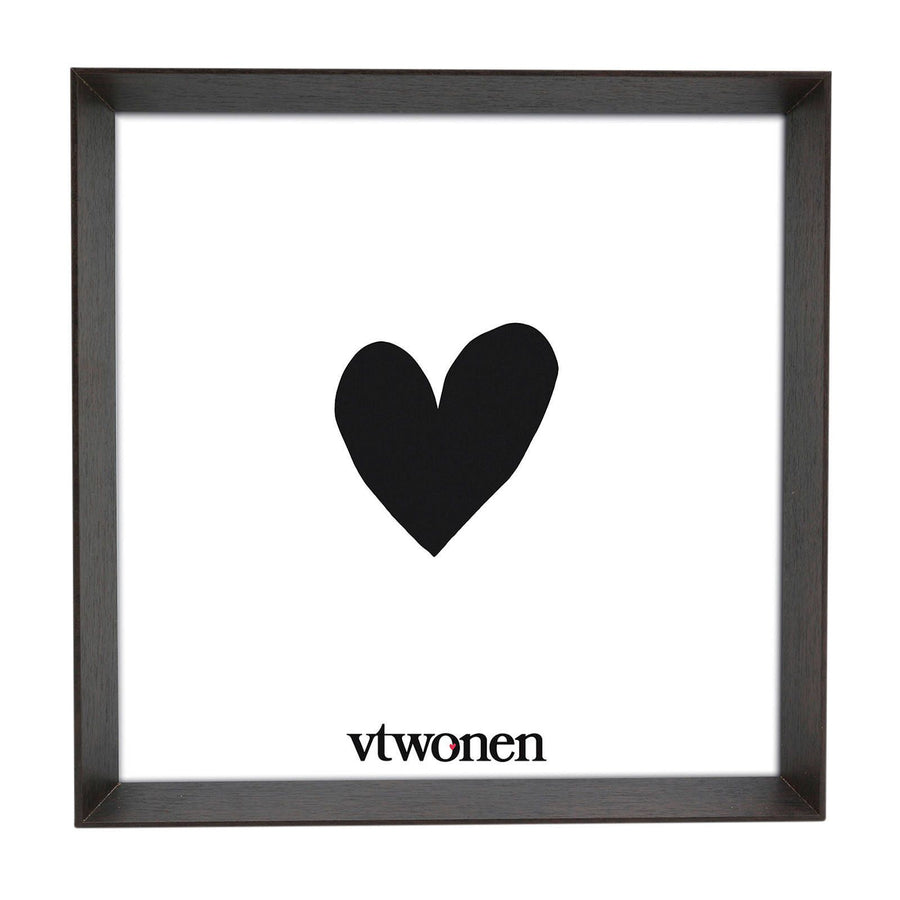 Photo Frame Wood Dark Brown 18x18x4cm