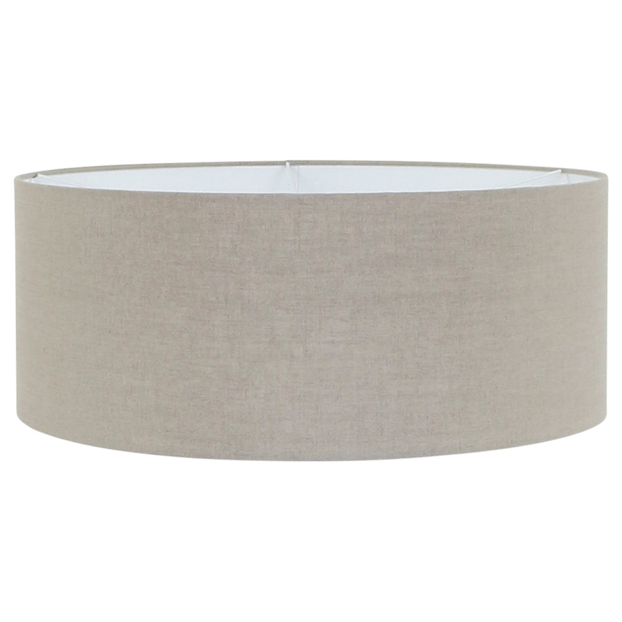 Wandlamp Elegant Classy 2574ST+K1066RS Staal-Grijs Linnen