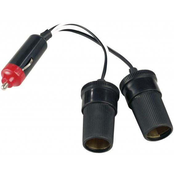 Carpoint 2-weg steker 2x12/24v 8a
