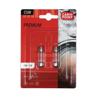 Carpoint premium autolampen 12v c5w 2 stuks