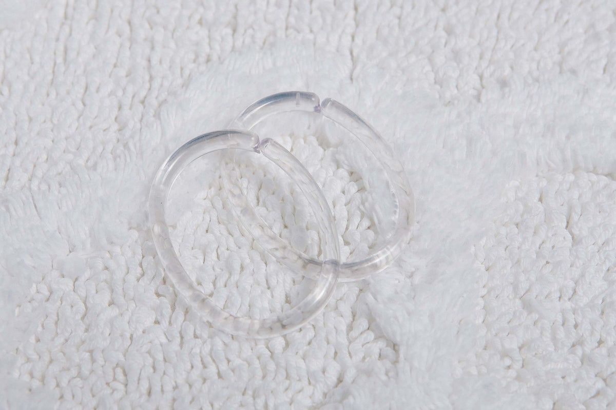 Clips Douchegordijnringen (12 stuks) Transparant
