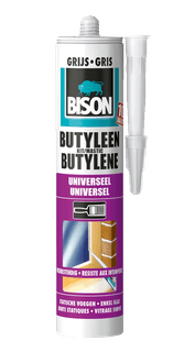 Butyleenkit 300 ml koker grijs