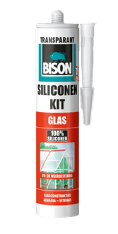 Siliconenkit glas 300 ml koker transparant