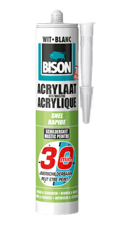 Acrylaatkit 30 min 300 ml koker wit