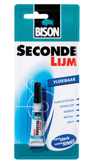 Secondelijm vloeibaar 3 g tube kaart