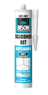 Siliconenkit acryl 300 ml koker wit