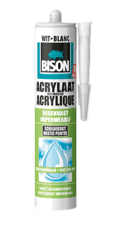 Acrylaatkit regenvast 300 ml koker wit