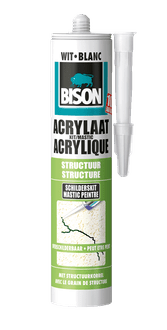 Acrylaatkit structuur 300 ml koker wit