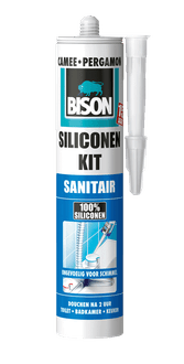 Siliconenkit sanitair 300 ml koker grijs