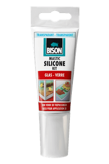 Siliconenkit glas 60 ml tube transparant