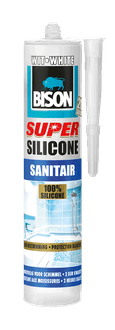 Super silicone sanitair 300 ml koker wit