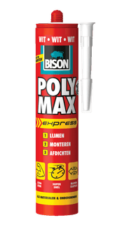 Poly max® express wit 425 g koker
