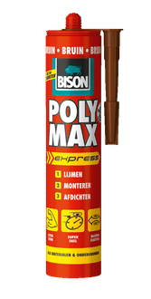 Poly max® express 425 g koker bruin
