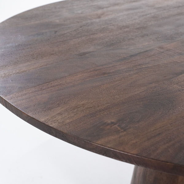 Eettafel Aron rond  130 - bruin