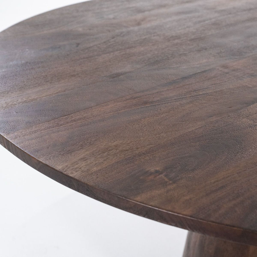 Eettafel Aron rond  130 - bruin